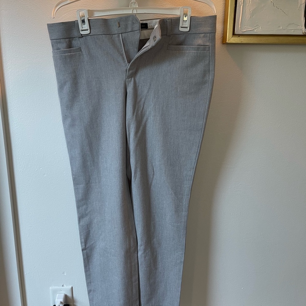 Banana Republic straight leg grey dress pants